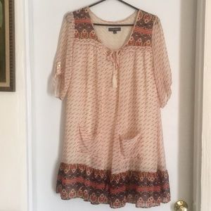 Babydoll hippie boho dress